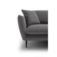 ECKSOFA  in Webstoff Taupe  304/196 cm  - Taupe/Schwarz, KONVENTIONELL, Textil/Metall (304/196cm) - Hom`in