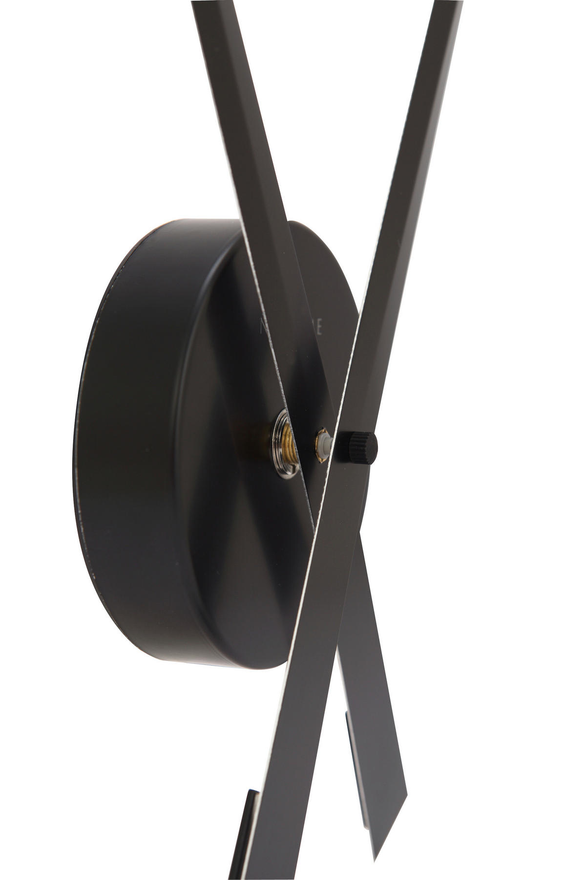 WANDUHR Schwarz 85/85/4,5 cm  - Schwarz, Basics, Metall (85/85/4,5cm)