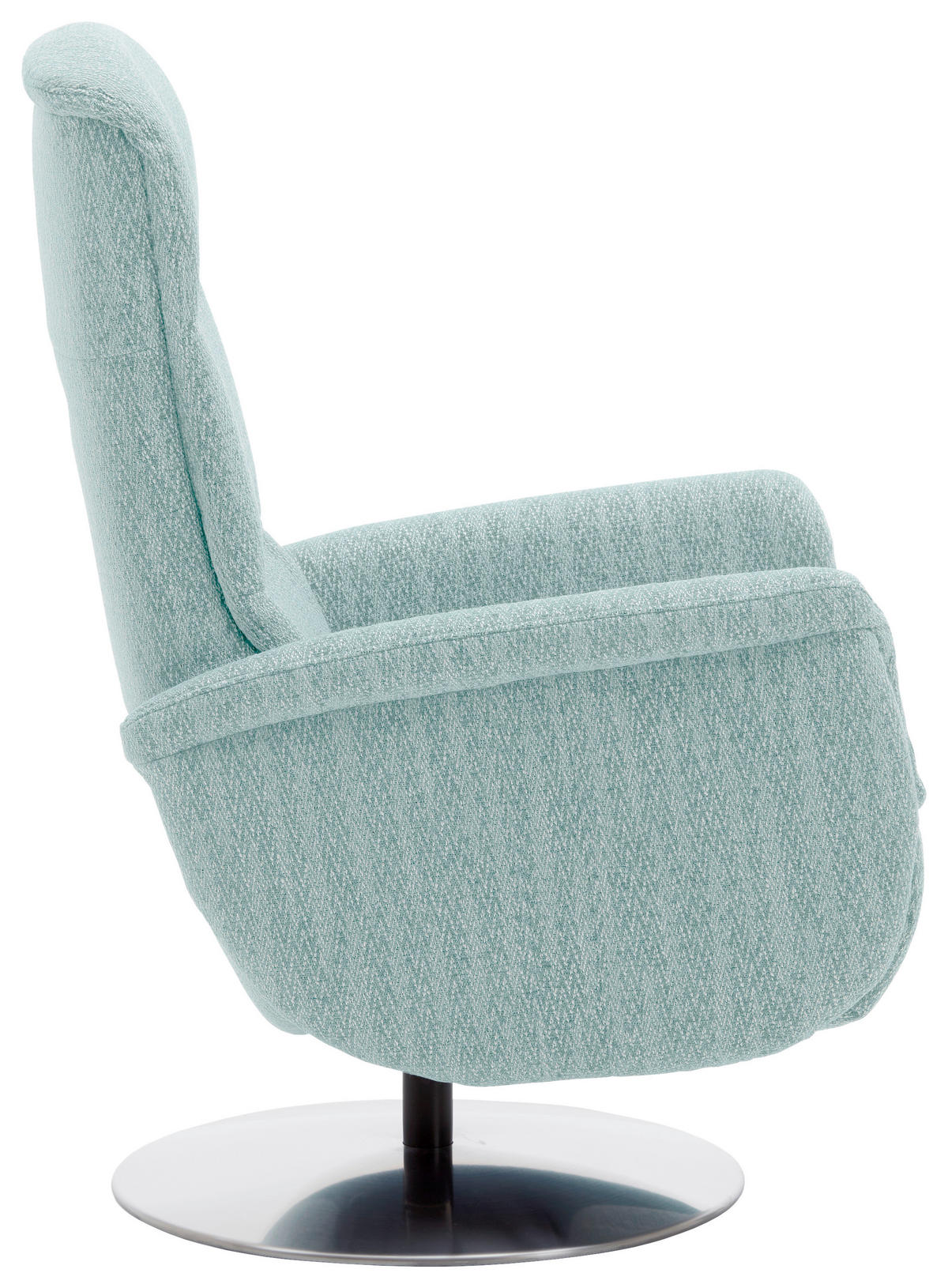 RELAXSESSEL in Textil Hellblau  - Edelstahlfarben/Hellblau, Design, Textil/Metall (71/112/83cm) - Dieter Knoll