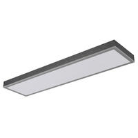 LED-DECKENLEUCHTE    80/20/6,5 cm  - Weiss/Dunkelgrau, Basics, Kunststoff/Metall (80/20/6,5cm) - Globo