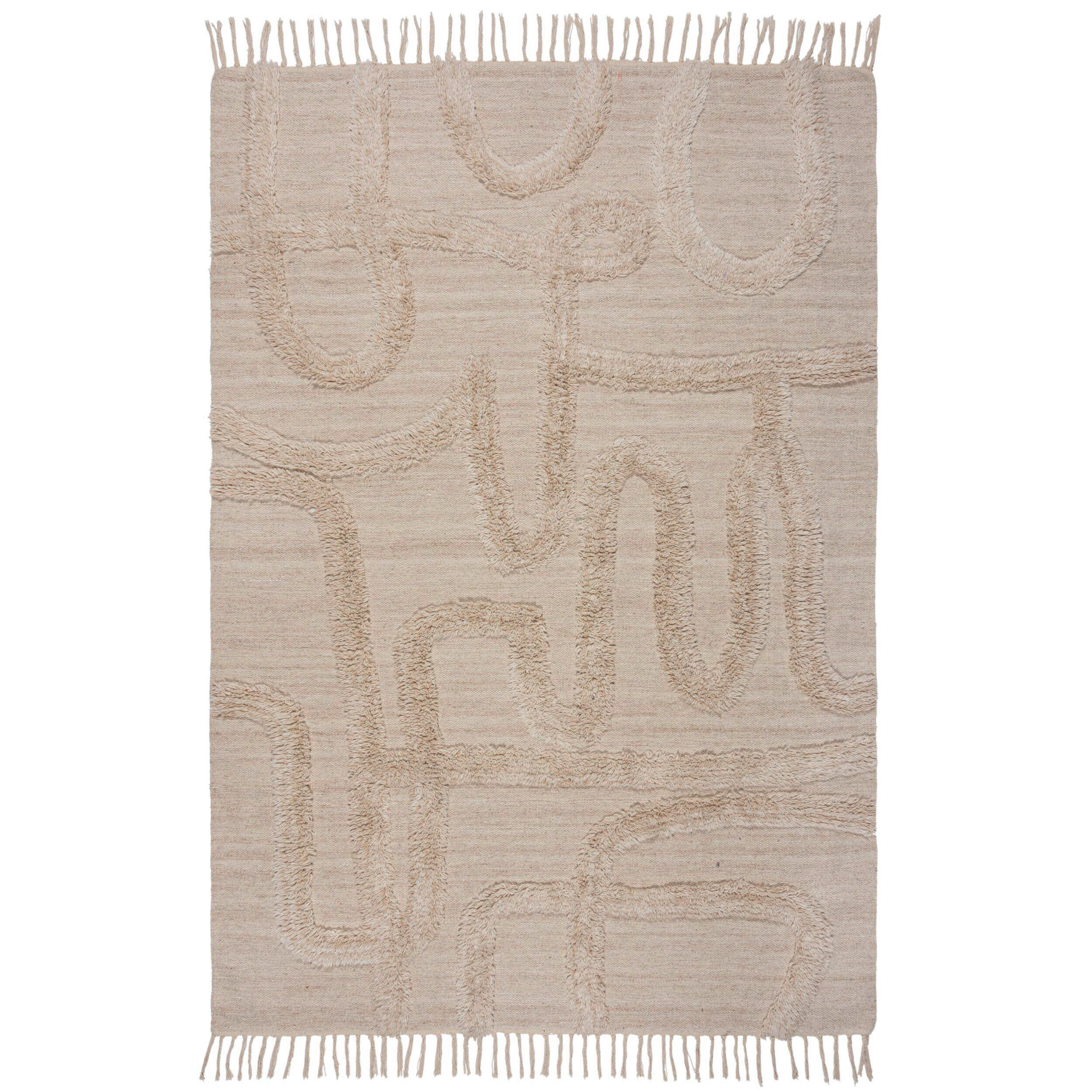 Flair Rugs VLNĚNÝ KOBEREC, 120/170 cm přírodní barvy