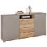 SIDEBOARD 180/90/43 cm - Chromfarben/Eichefarben, Design, Holzwerkstoff/Kunststoff (180/90/43cm) - Hom`in SIDEBOARD 180/90/43 cm - Chromfarben/Eichefarben, Design, Holzwerkstoff/Kunststoff (180/90/43cm) - Hom`in