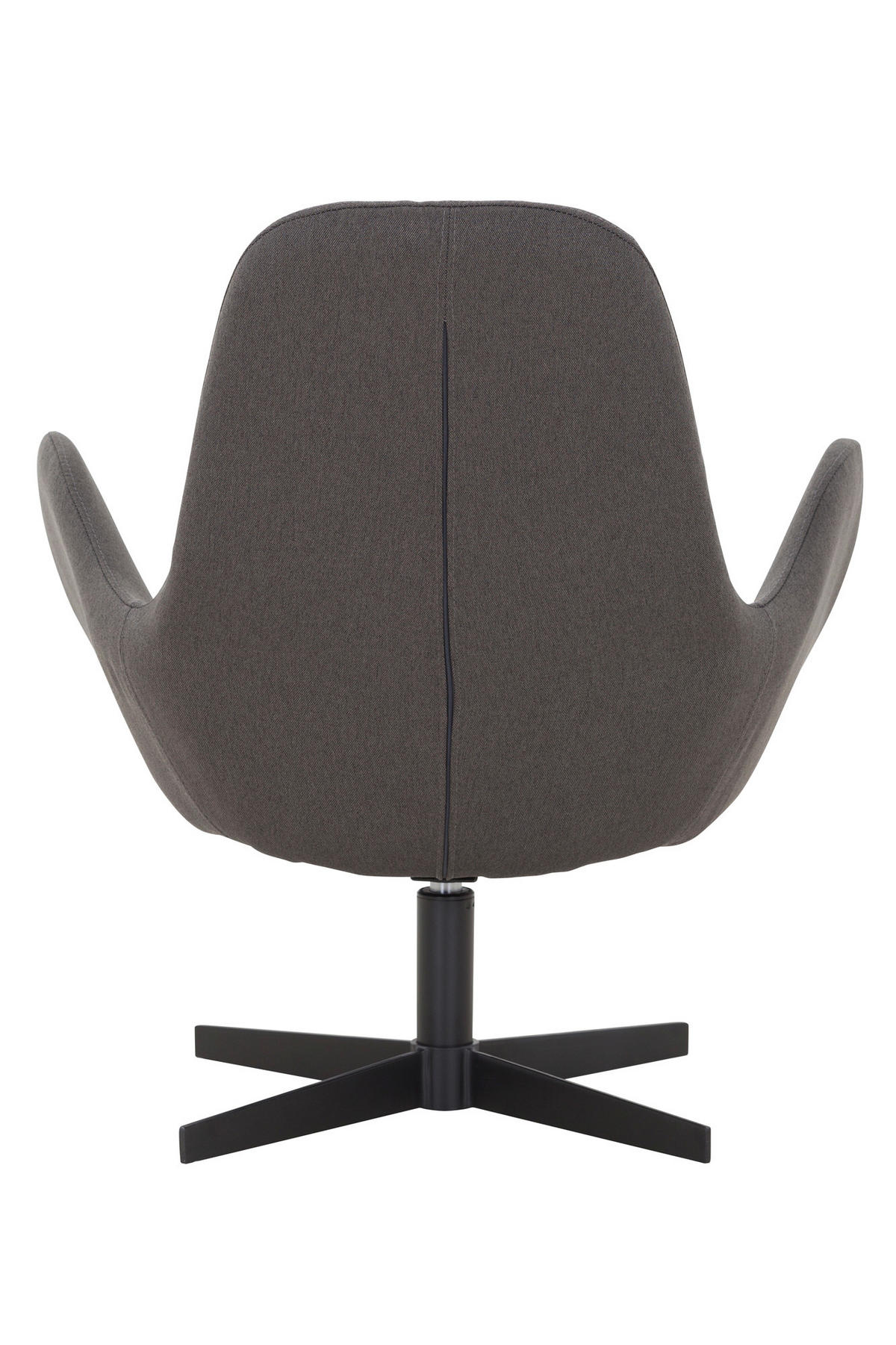 SESSEL in Webstoff Dunkelgrau  - Dunkelgrau/Schwarz, MODERN, Textil/Metall (68/77/57cm) - Livetastic