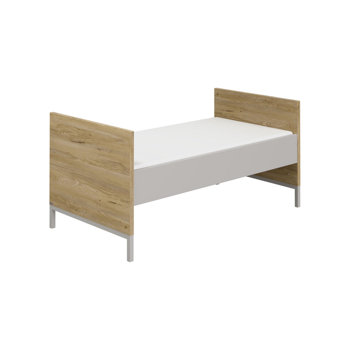 FELSZERELHETŐ OLDALLAPOK Benne  - világosszürke, Basics, faalapú anyag (139,0/18,4/2,2cm) - Paidi