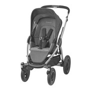 Mura 4 Plus Kinderwagenset 3-teilig Hellgrau - Silberfarben/Hellgrau, Basics, Kunststoff/Textil (1/1/1cm) - Maxi-Cosi