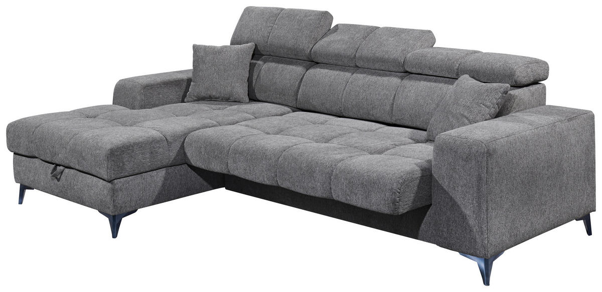 KUTNA GARNITURA tekstil  antracit   - crna/antracit, Konvencionalno, tekstil/plastika (172/268cm) - MID.YOU