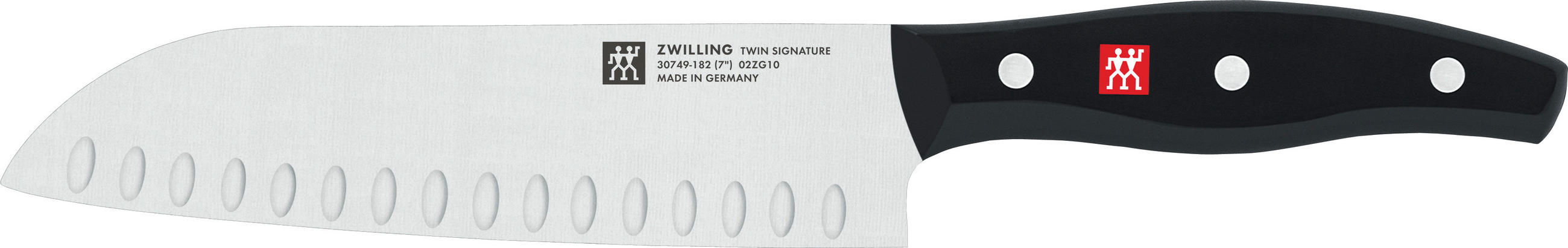 SANTOKUMESSER Signature  - Edelstahlfarben/Schwarz, Basics, Kunststoff/Metall (42,5/8,5/2,8cm) - Zwilling