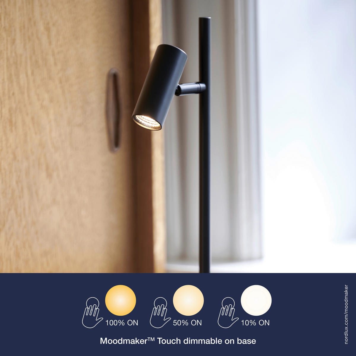 LED-TISCHLEUCHTE   - Schwarz, Design, Metall (40cm) - Nordlux