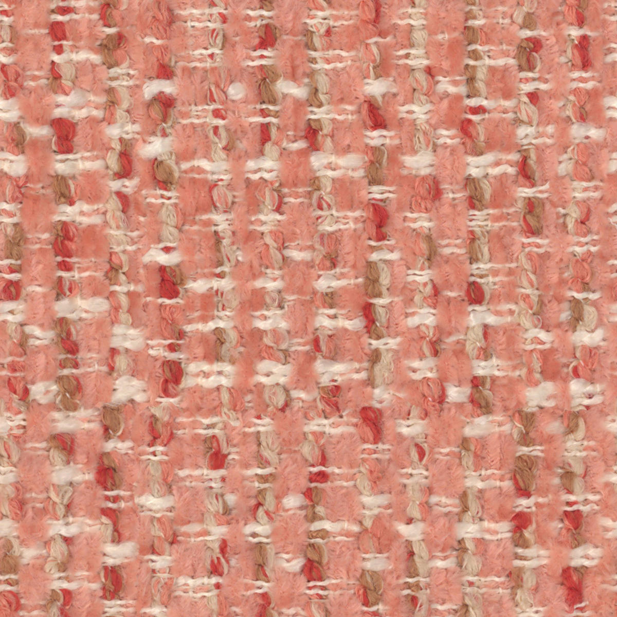 ECKSOFA  Rosa Chenille  - Rostfarben/Creme, KONVENTIONELL, Kunststoff/Textil (248/248cm) - Carryhome