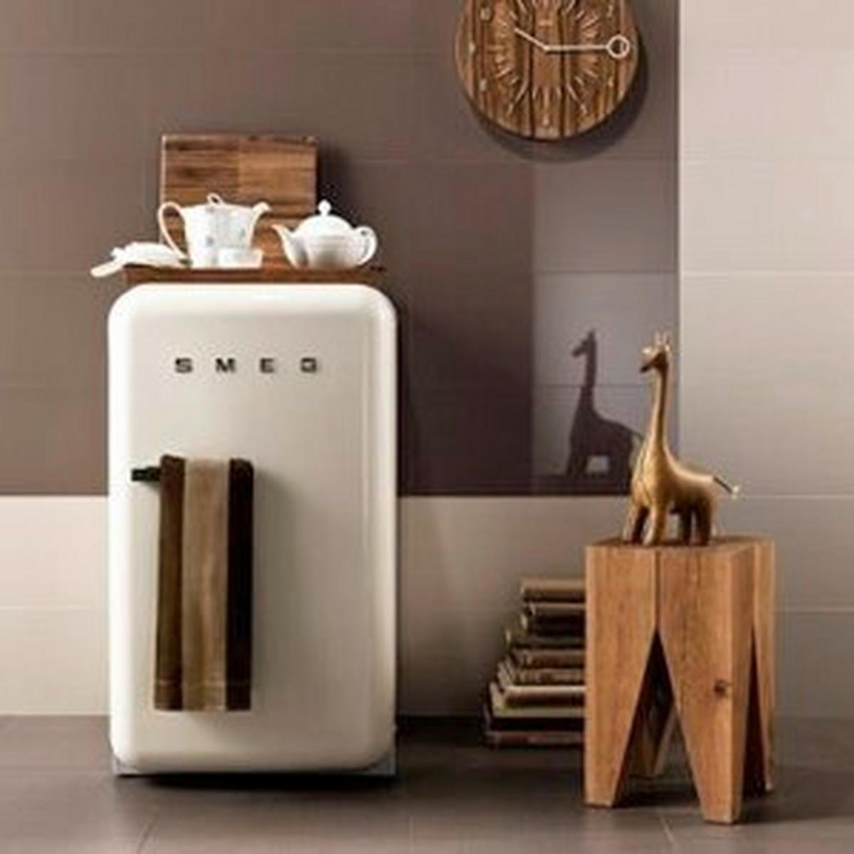 MINIKÜHLSCHRANK - Creme, Trend, Metall (40.4/72.5/57cm) - SMEG
