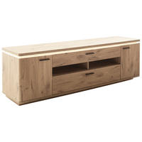 LOWBOARD Eichefarben  210/65/50 cm  - Eichefarben/Anthrazit, Konventionell, Holzwerkstoff/Metall (210/65/50cm) - Cantus