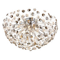 KRISTALL-DECKENLEUCHTE KATRINA 60/32,5 cm   - Klar/Chromfarben, KONVENTIONELL, Glas/Metall (60/32,5cm) - Globo