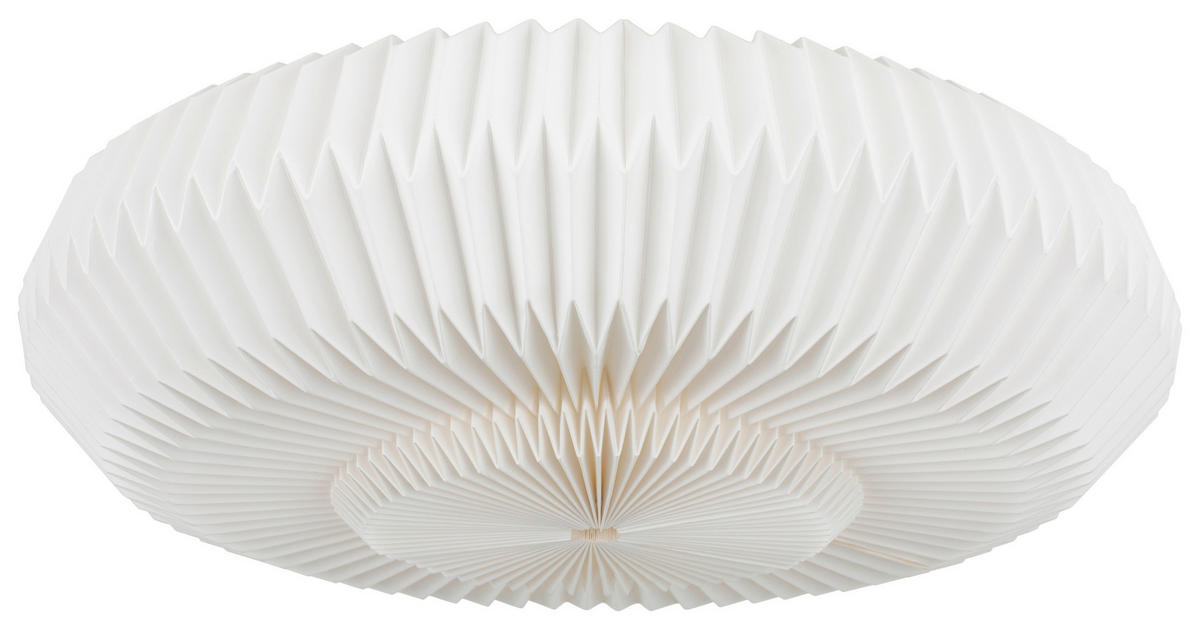 DECKENLEUCHTE  50/25 cm    - Weiß, Design, Papier/Metall (50/25cm) - Collet's Monde