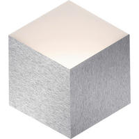 LED-WANDLEUCHTE 30,6/27,0/3,2 cm  - Alufarben, Design, Metall (30,6/27,0/3,2cm) - Grossmann