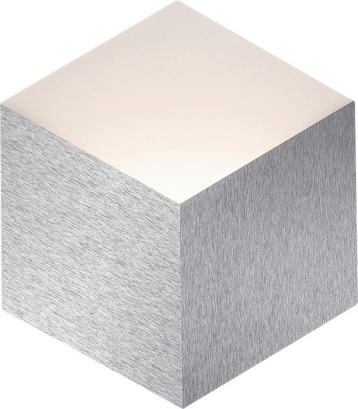 LED-WANDLEUCHTE 30,6/27,0/3,2 cm  - Alufarben, Design, Metall (30,6/27,0/3,2cm) - Grossmann