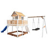 SPIELTURM 613/291/277 cm  - Blau/Braun, KONVENTIONELL, Holz (613/291/277cm) - Ambia Garden