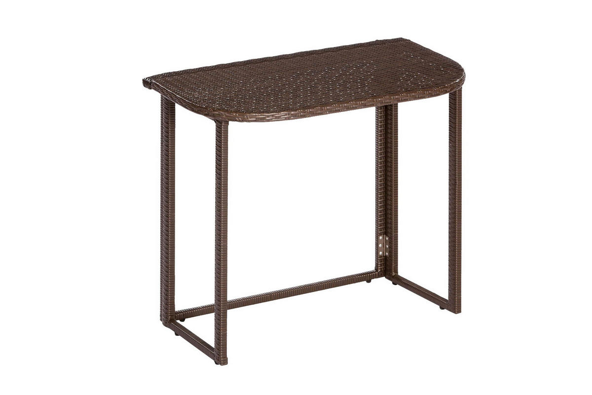 GARTENSET 3-teilig Stahl 3-teilig  - Braun, KONVENTIONELL, Kunststoff/Textil - Gardenson