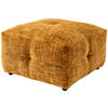 HOCKER in Textil Goldfarben  - Goldfarben/Schwarz, Design, Kunststoff/Textil (72/44/72cm) - Livetastic