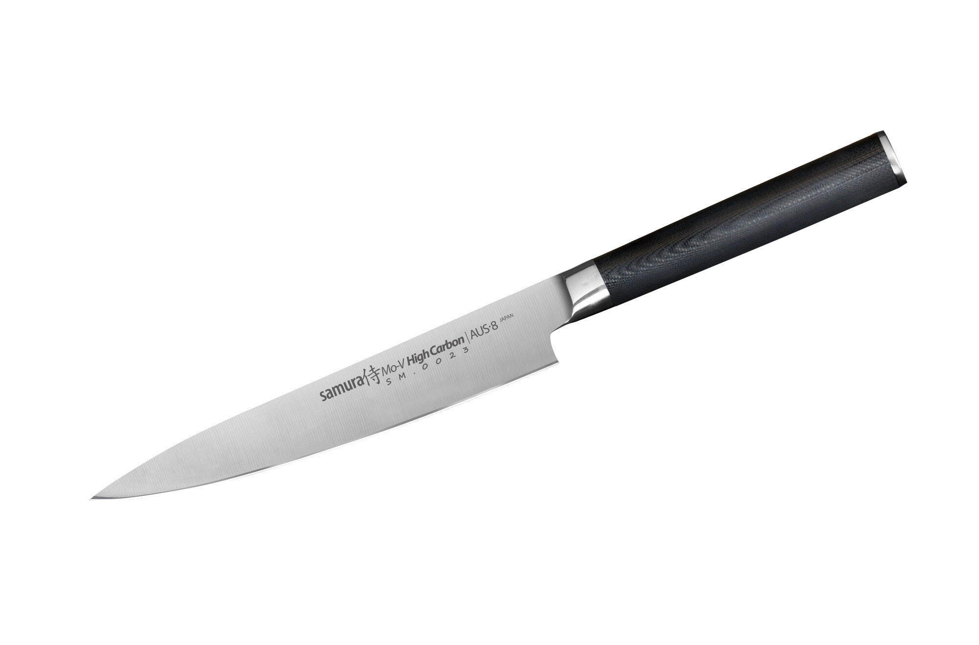 NOŽ UNIVERZALNI  MO-V        27 cm    oplemenjeni čelik - srebrne boje/crna, Basics, drvni materijal/metal (27cm) - Samura