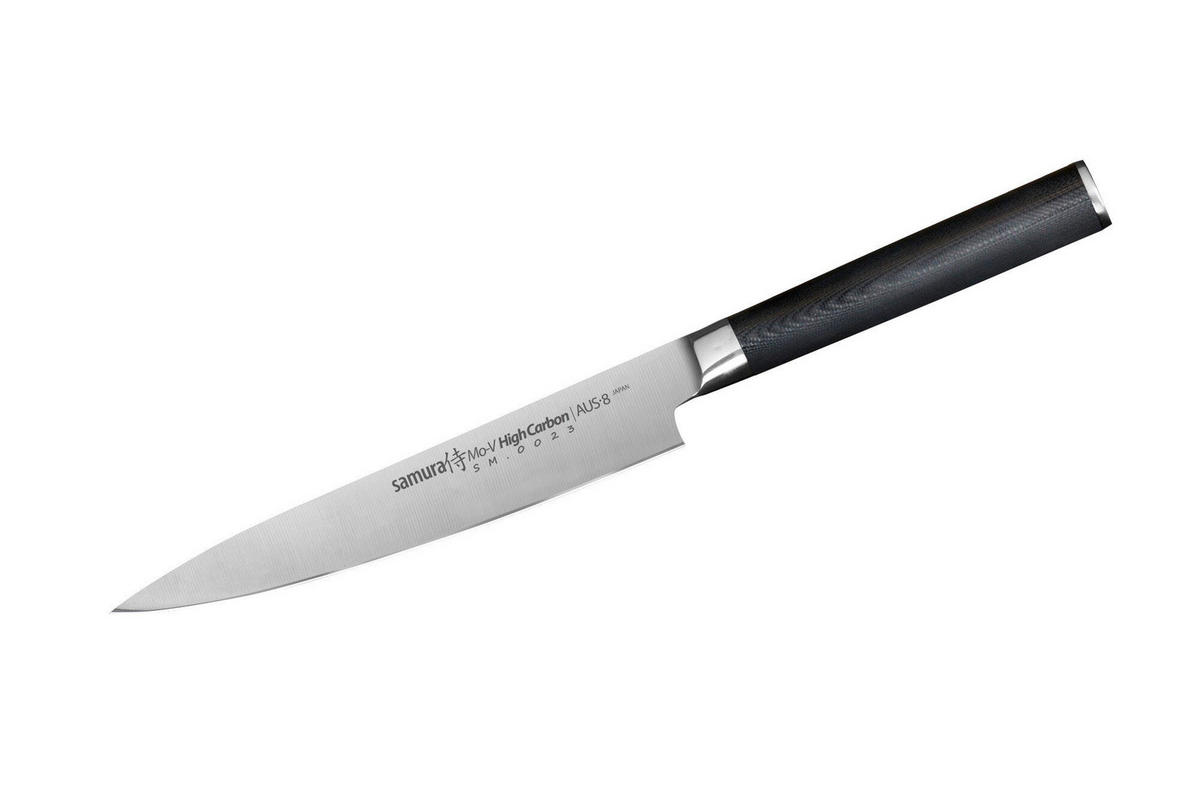 NOŽ UNIVERZALNI  MO-V        27 cm    oplemenjeni čelik - srebrne boje/crna, Basics, drvni materijal/metal (27cm) - Samura