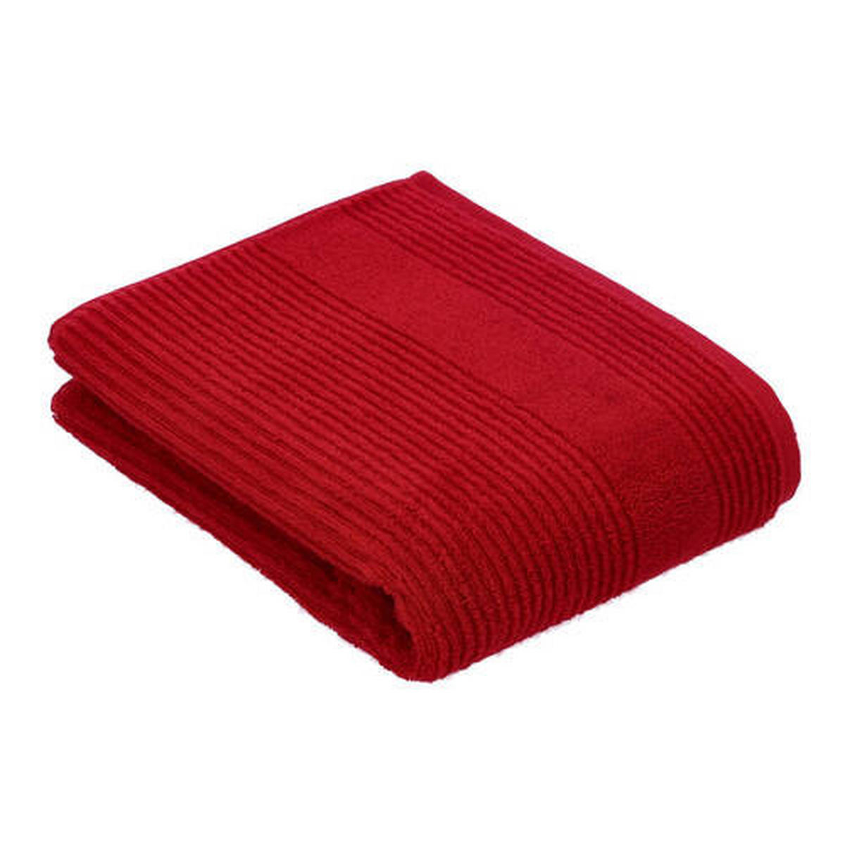 DUSCHTUCH 67/140 cm Tomorrow  - Rot, Basics, Textil (67/140cm) - Vossen