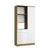 BUFFET 100/200/41 cm  in Weiß, Eichefarben  - Eichefarben/Weiß, Basics, Holzwerkstoff/Metall (100/200/41cm) - MID.YOU