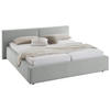 POLSTERBETT 240/200 cm,  in Grau, Lattenrost, Bettkasten,  - Grau, Basics, Holz/Textil (240/200cm) - Boxxx