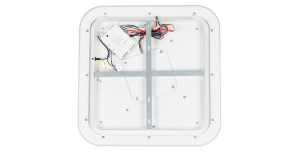 LED-DECKENLEUCHTE 53/53/5,5 cm   - Weiß, Design, Kunststoff/Metall (53/53/5,5cm) - Novel