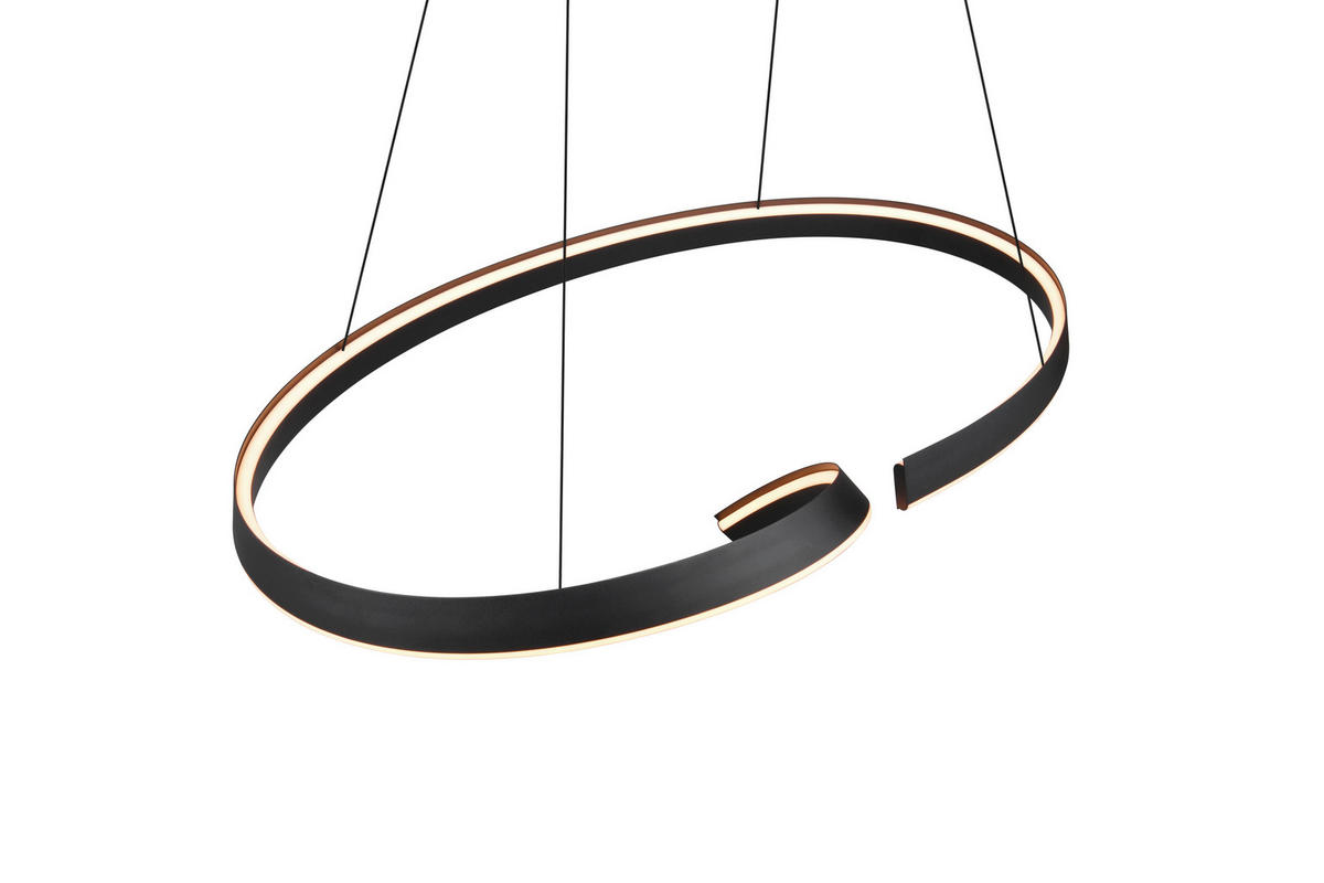 LED-HÄNGELEUCHTE CIRONDA 110/200/68 cm  - Schwarz, Design, Metall (110/200/68cm) - Cinque
