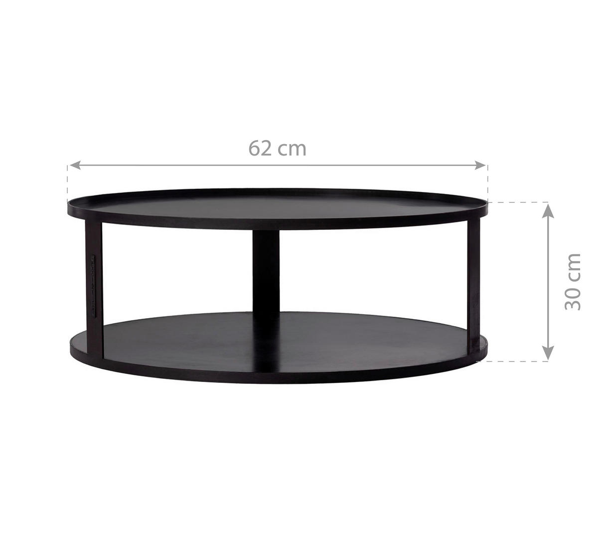 FEUERSTELLENZUBEHÖR  - Schwarz, Basics, Metall (62/30cm)