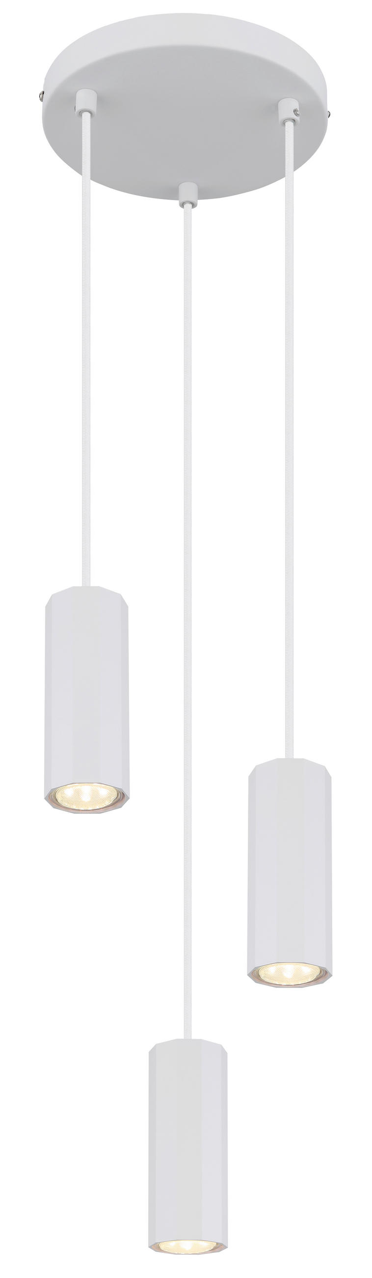 HÄNGLAMPA JAMES 21/120 cm  - vit, Design, metall (21/120cm) - Globo