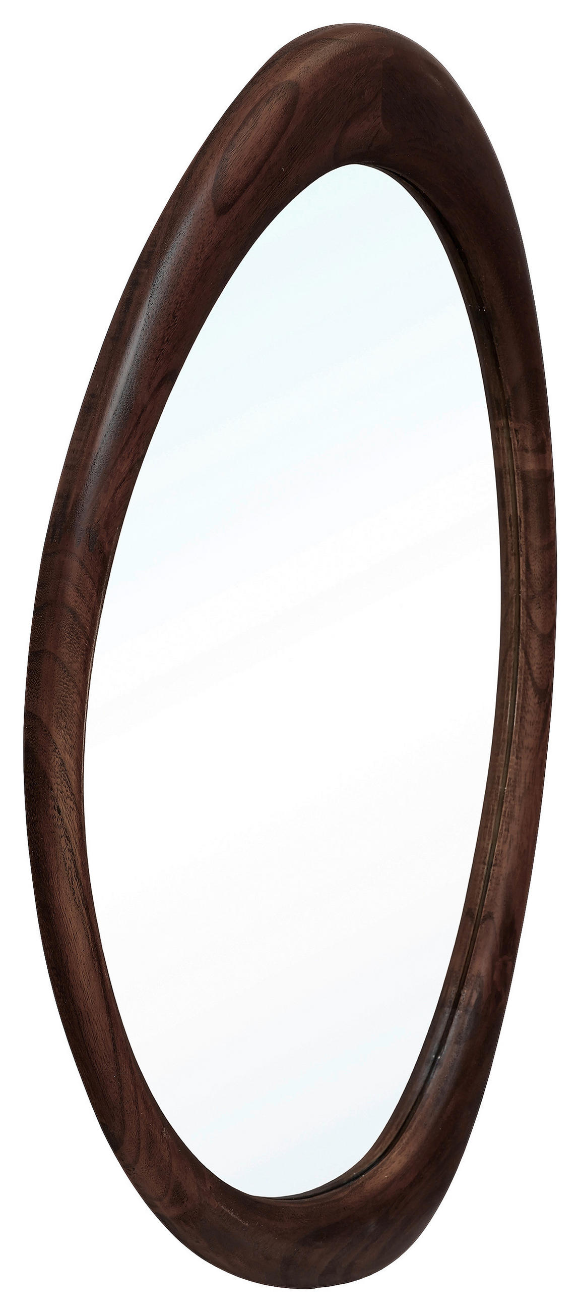 WANDSPIEGEL 40/70/2,3 cm    in oval  - Naturfarben, Basics, Glas/Holz (40/70/2,3cm) - MID.YOU