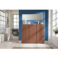 SCHUHSCHRANK  in 145/120/34 cm  - Anthrazit/Terracotta, Design, Holzwerkstoff/Kunststoff (145/120/34cm) - Xora