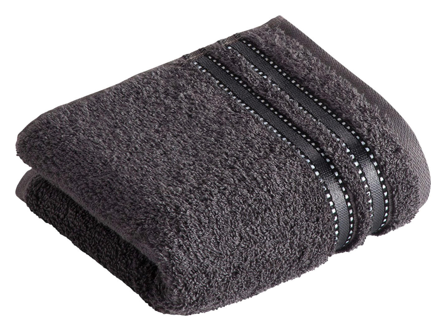 RUČNÍK PRO HOSTY, 30/50 cm, antracitová - antracitová, Design, textil (30/50cm) - Vossen
