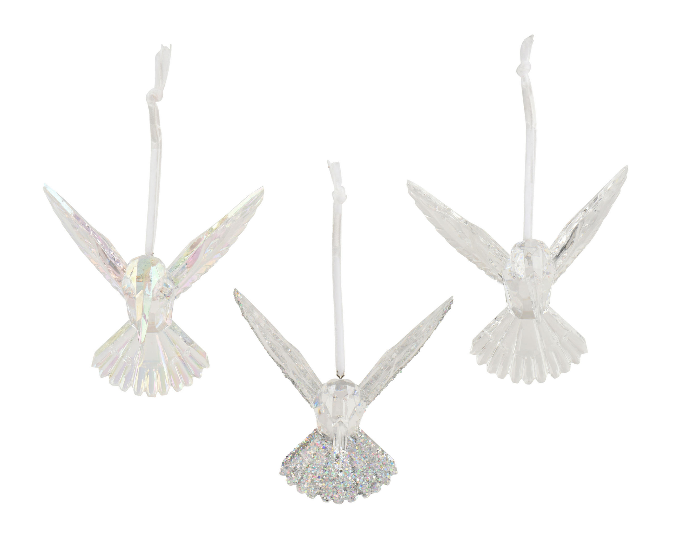 ZÁVĚSNÁ DEKORACE - průhledné, Basics, plast (9.5/7.1/9cm)