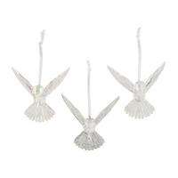 ZÁVĚSNÁ DEKORACE - průhledné, Basics, plast (9.5/7.1/9cm)