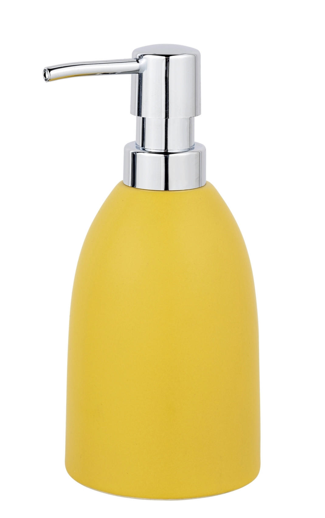 SEIFENSPENDER FUNO  - Chromfarben/Gelb, KONVENTIONELL, Keramik/Kunststoff (9,5/18/9,5cm) - Schöner Wohnen