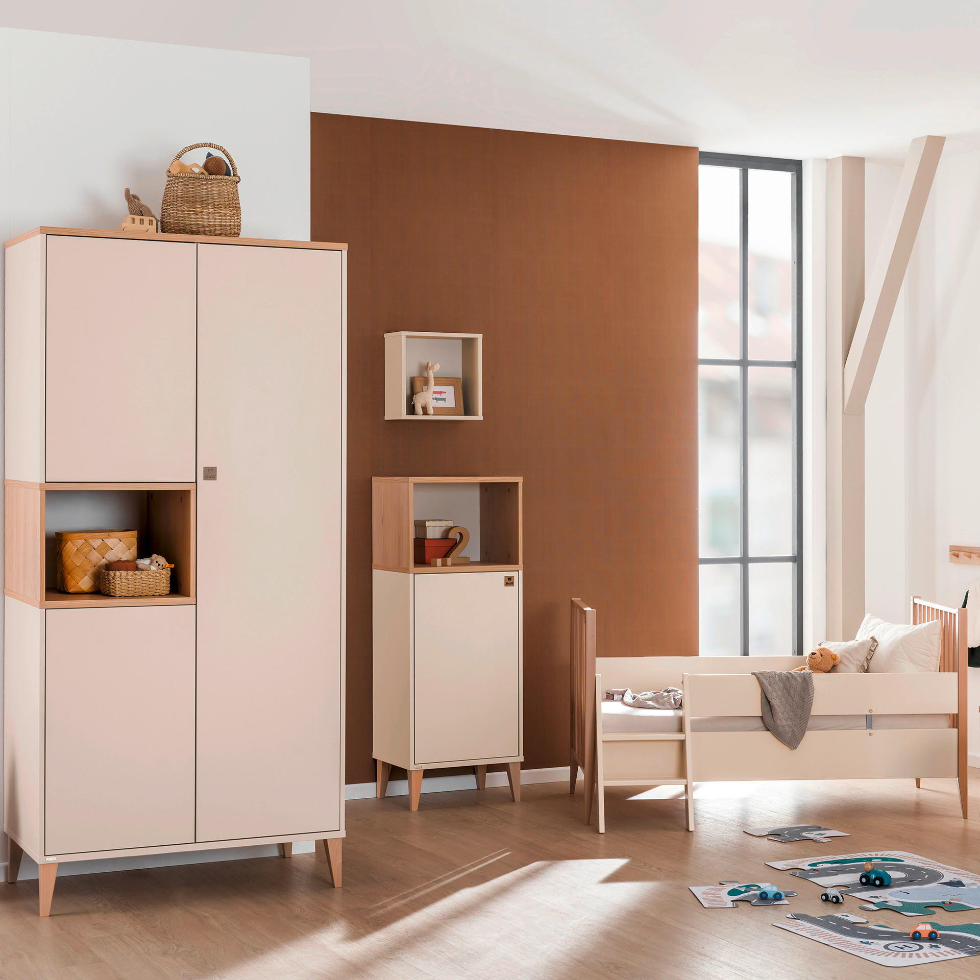 HIGHBOARD Mila & Ben  in  - Beige/Buchefarben, Basics, Holzwerkstoff (48,4/129,6/40,1cm) - Paidi