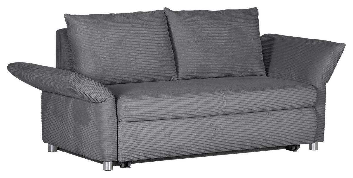 BÄDDSOFFA i manchester ljusgrå  - kromfärg/ljusgrå, Design, textil/plast (176/81/98cm) - MID.YOU