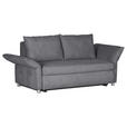 SCHLAFSOFA Cord Hellgrau  - Chromfarben/Hellgrau, Design, Kunststoff/Textil (176/81/98cm) - Xora