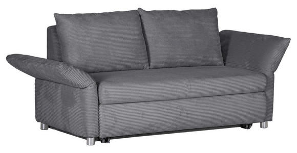 SCHLAFSOFA Cord Hellgrau  - Chromfarben/Hellgrau, Design, Kunststoff/Textil (176/81/98cm) - Xora