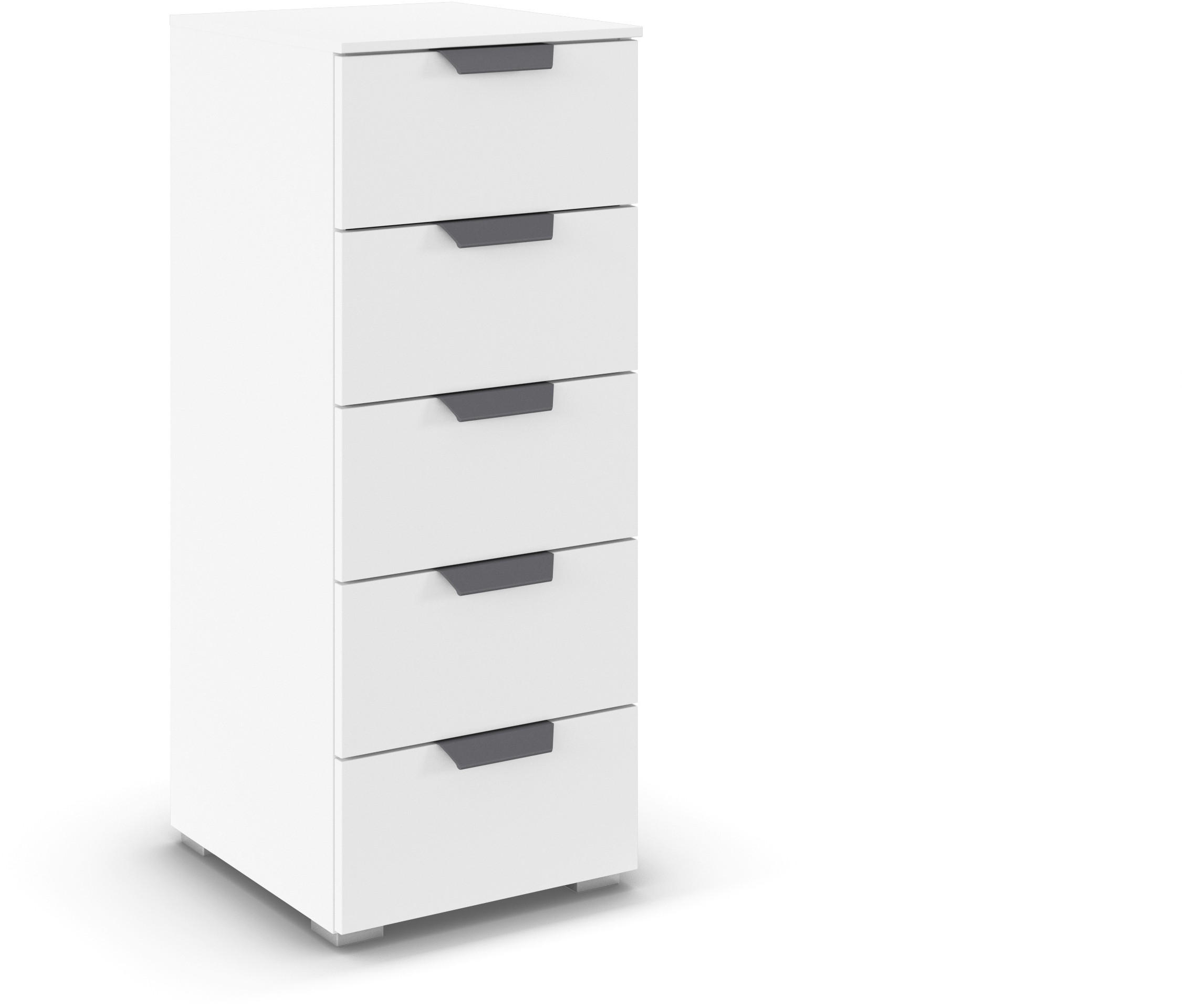 KOMMODE  in 40/100/35 cm  - Dunkelgrau/Weiß, Design, Holzwerkstoff/Metall (40/100/35cm) - Carryhome