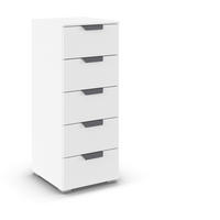 KOMMODE  in 40/100/35 cm  - Dunkelgrau/Weiß, Design, Holzwerkstoff/Metall (40/100/35cm) - Carryhome
