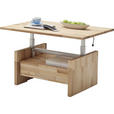 COUCHTISCH Buche vollmassiv 110/70/51-70 cm rechteckig Buchefarben  - Buchefarben, Basics, Holz (110/70/51-70cm) - Linea Natura