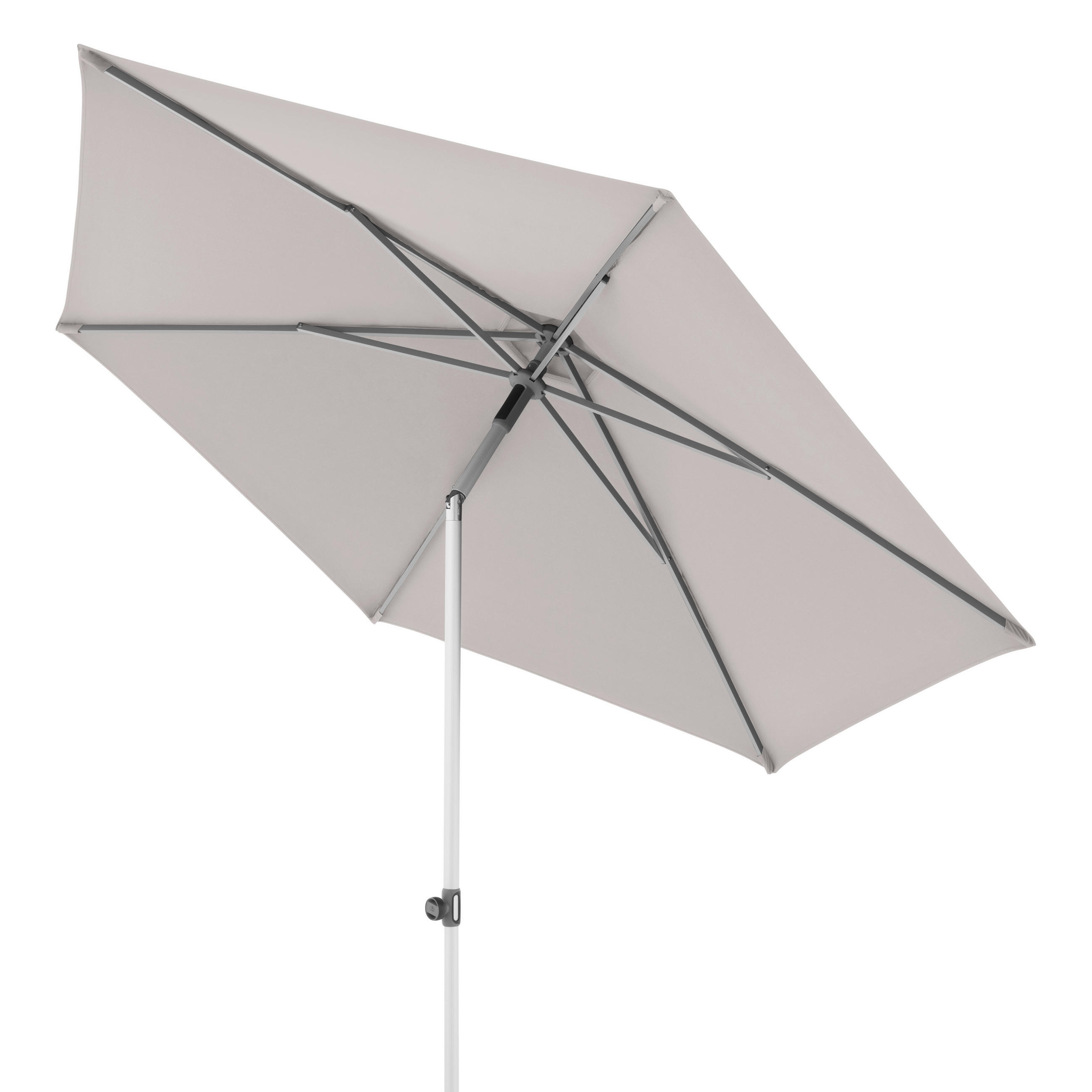 SONNENSCHIRM  270/270 cm  - Silberfarben/Hellgrau, Konventionell, Textil/Metall (270/270cm) - Doppler