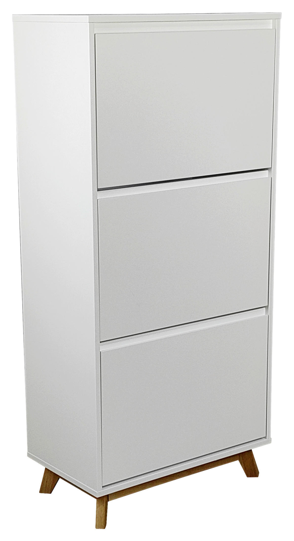 SCHUHKIPPER  in 60/128/34 cm  - Naturfarben/Weiß, Design, Holz/Holzwerkstoff (60/128/34cm) - Xora