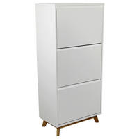 SCHUHKIPPER  in 60/128/34 cm  - Naturfarben/Weiß, Design, Holz/Holzwerkstoff (60/128/34cm) - Xora