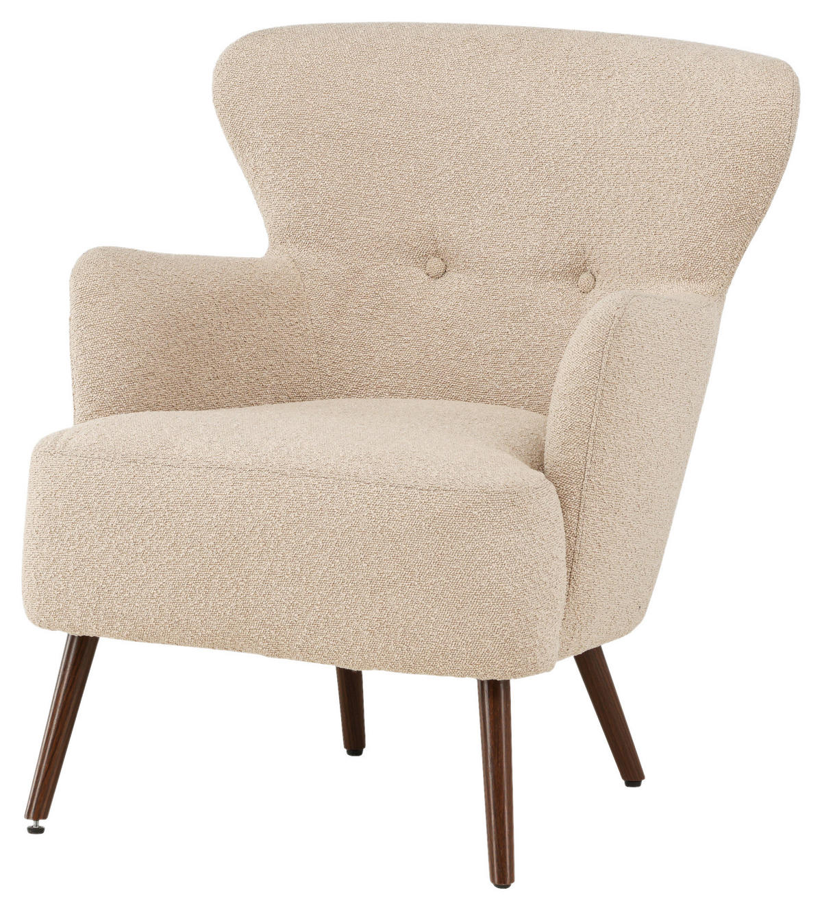 OHRENSESSEL Braun, Beige  - Beige/Braun, Design, Textil/Metall (76/85/77cm) - Livetastic