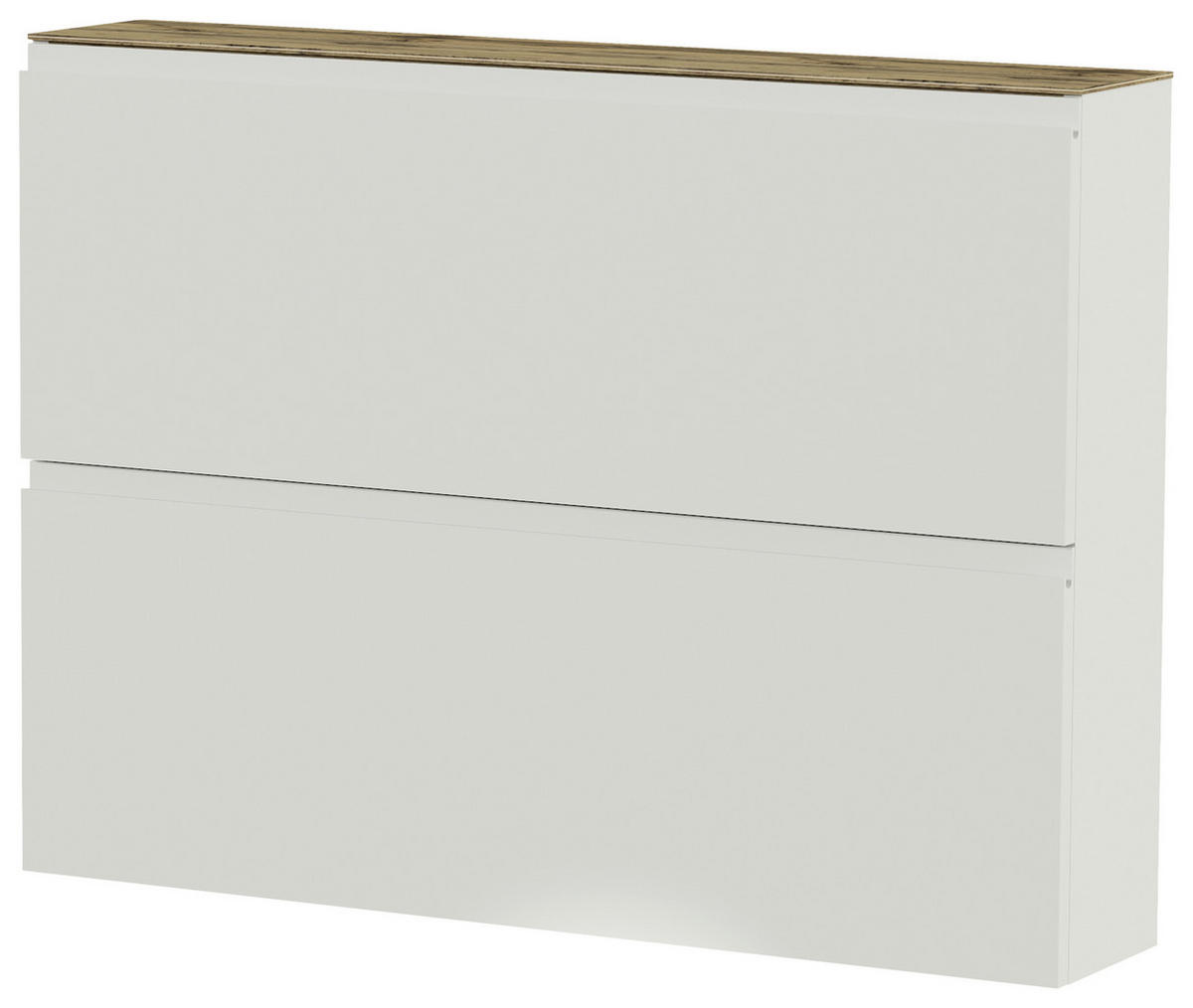 HÄNGESCHUHSCHRANK Gardasee  in 110/82/22 cm  - Weiss/Eichefarben, Design, Holzwerkstoff (110/82/22cm) - Moderano