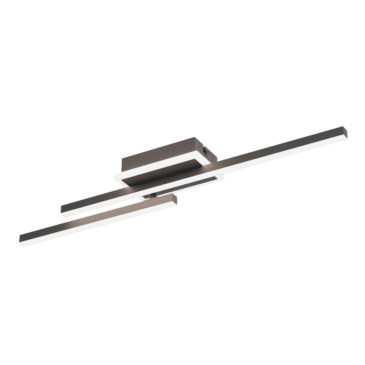 LED-DECKENLEUCHTE 60/9/7,5 cm  - Schwarz/Weiß, Design, Kunststoff/Metall (60/9/7,5cm) - Novel